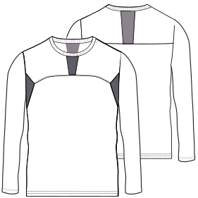 Patron ropa, Fashion sewing pattern, molde confeccion, patronesymoldes.com Musculosa 6894 HOMBRES Remeras